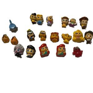 20 Just Play Disney Mini Figures Cinderella Rapunzel Ariel Nemo Simba Goofy